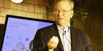 Eric Schmidt: Europe's The Factory 'is perfect for the renaissance to come'