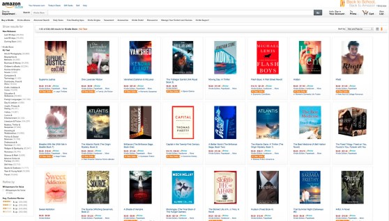 Another shot of the Amazon KU Test page.