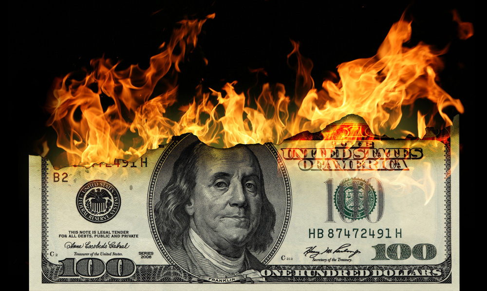 Burning money