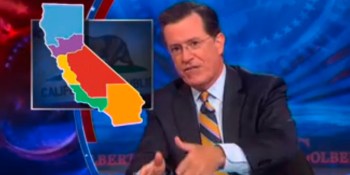 Stephen Colbert drills VC Tim Draper about his 'Six Californias' plan (video)