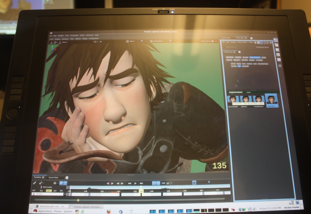 I built this frowning Hiccup using the Premo tool.