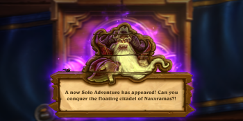 Hearthstone's Curse of Naxxramas finale, the Frostwyrm Lair, is now live