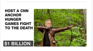 One of the prizes for The Daily Show's fake Kickstarter campaign to buy CNN.