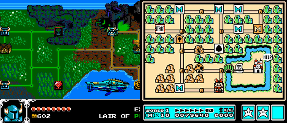 Shovel Knight vs. Super Mario Bros. 3.