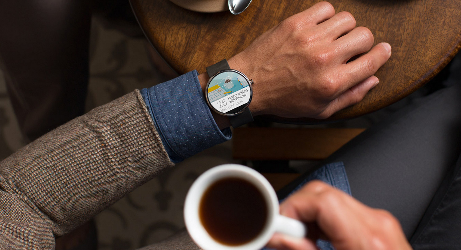 Motorola's Moto 360 smartwatch.