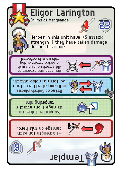 Pixel Tactics - Templar card (leader)