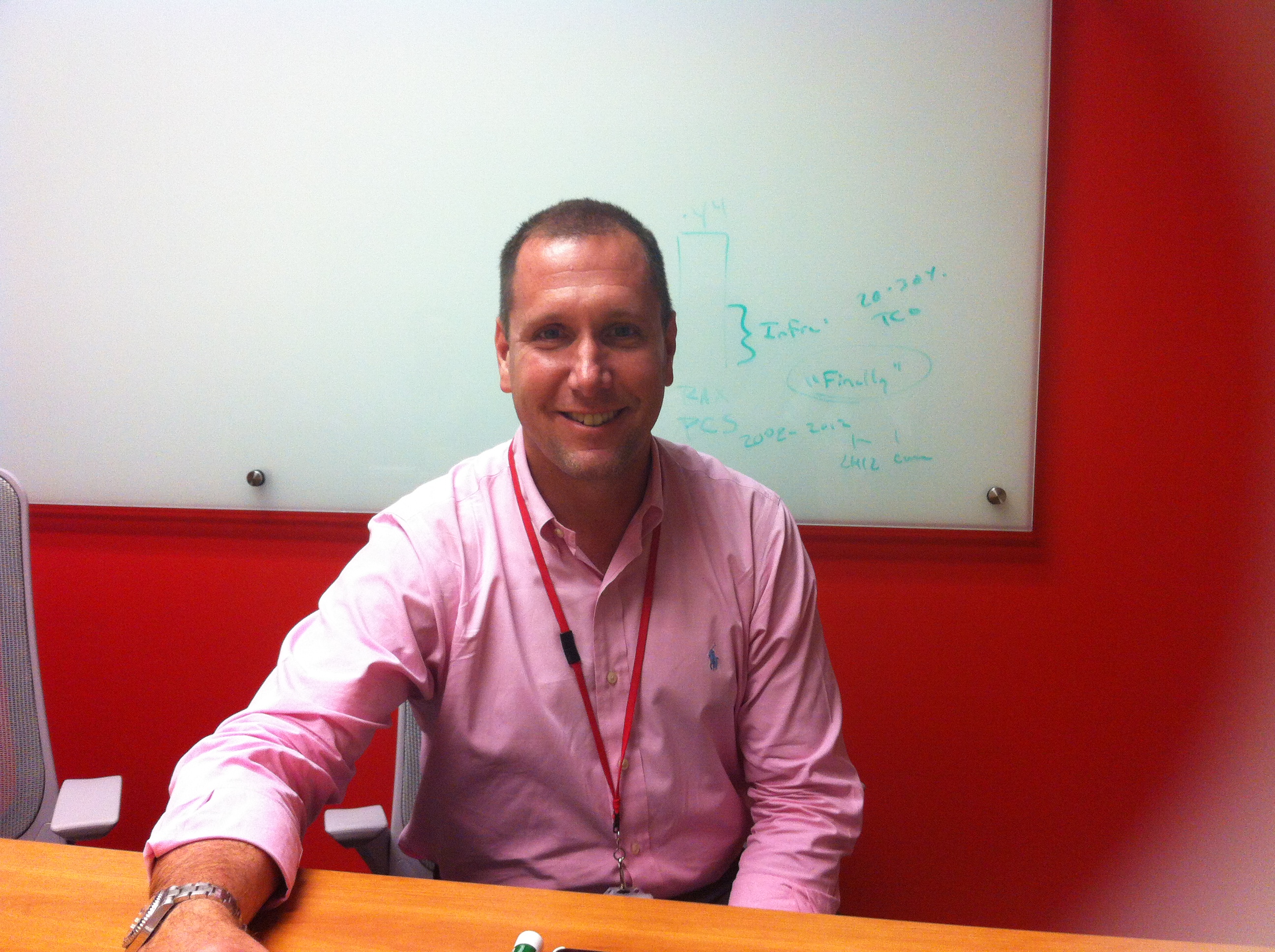 Rackspace president Taylor Rhodes at the company's San Francisco office on July 29.