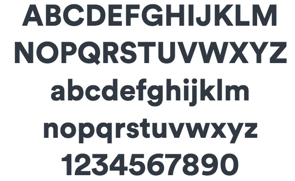 Airbnb's new "Air" typeface, shown in its heaviest weight.