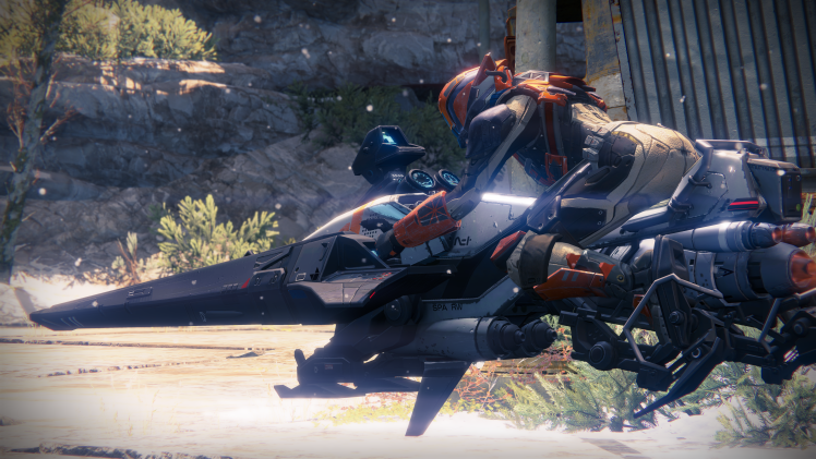 Destiny Cosmodrome Sparrow rider