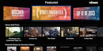 Vimeo updates its Apple TV app to focus on indie film rentals, faster navigation