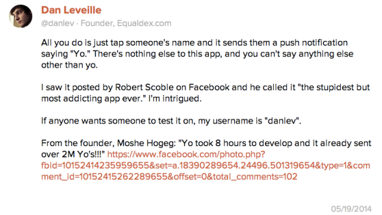 Yo on Product Hunt