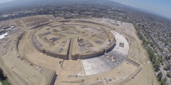 First look at Apple's new 'spaceship' campus, thanks to drone