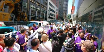 Protesters blocked customers from entering Apple's flagship San Francisco store (updated)
