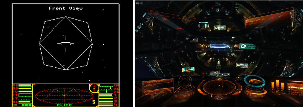 Elite: Approaching a space station