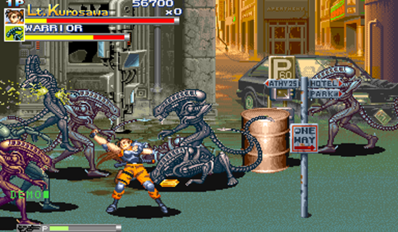 Aliens vs. Predator Capcom CPS2 street brawl