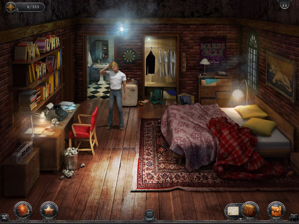 Gabriel Knight bookstore bedroom screen shot