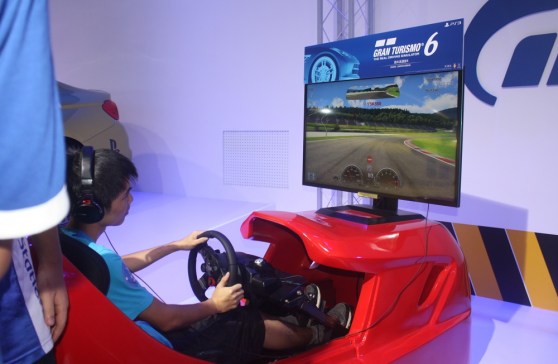 Gran Turismo 6 in Sony's booth at ChinaJoy