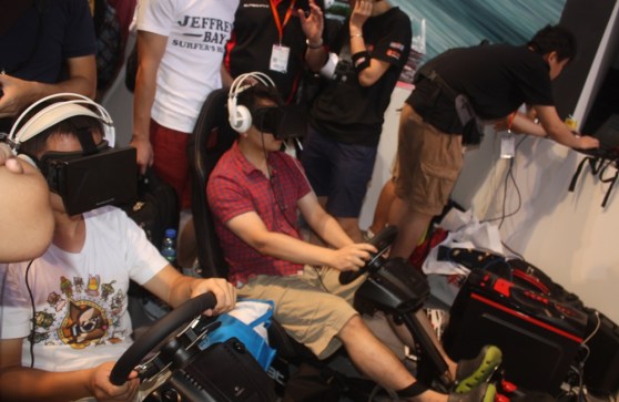 Auto Club Revolution with Oculus VR at ChinaJoy.