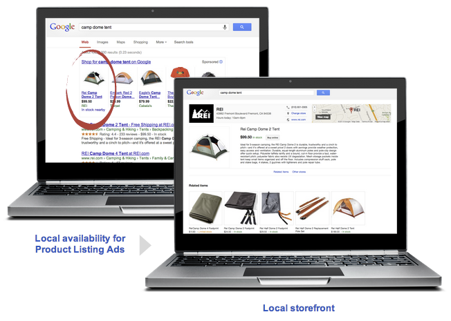 Product availability expands for Google search on computers