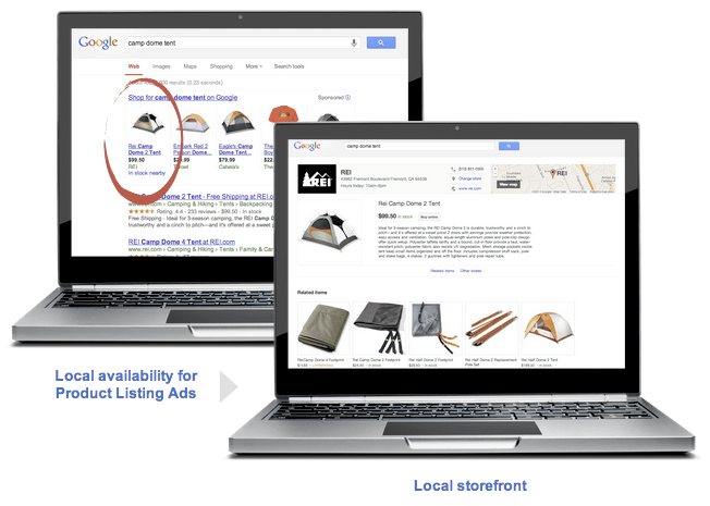 Product availability expands for Google search on computers