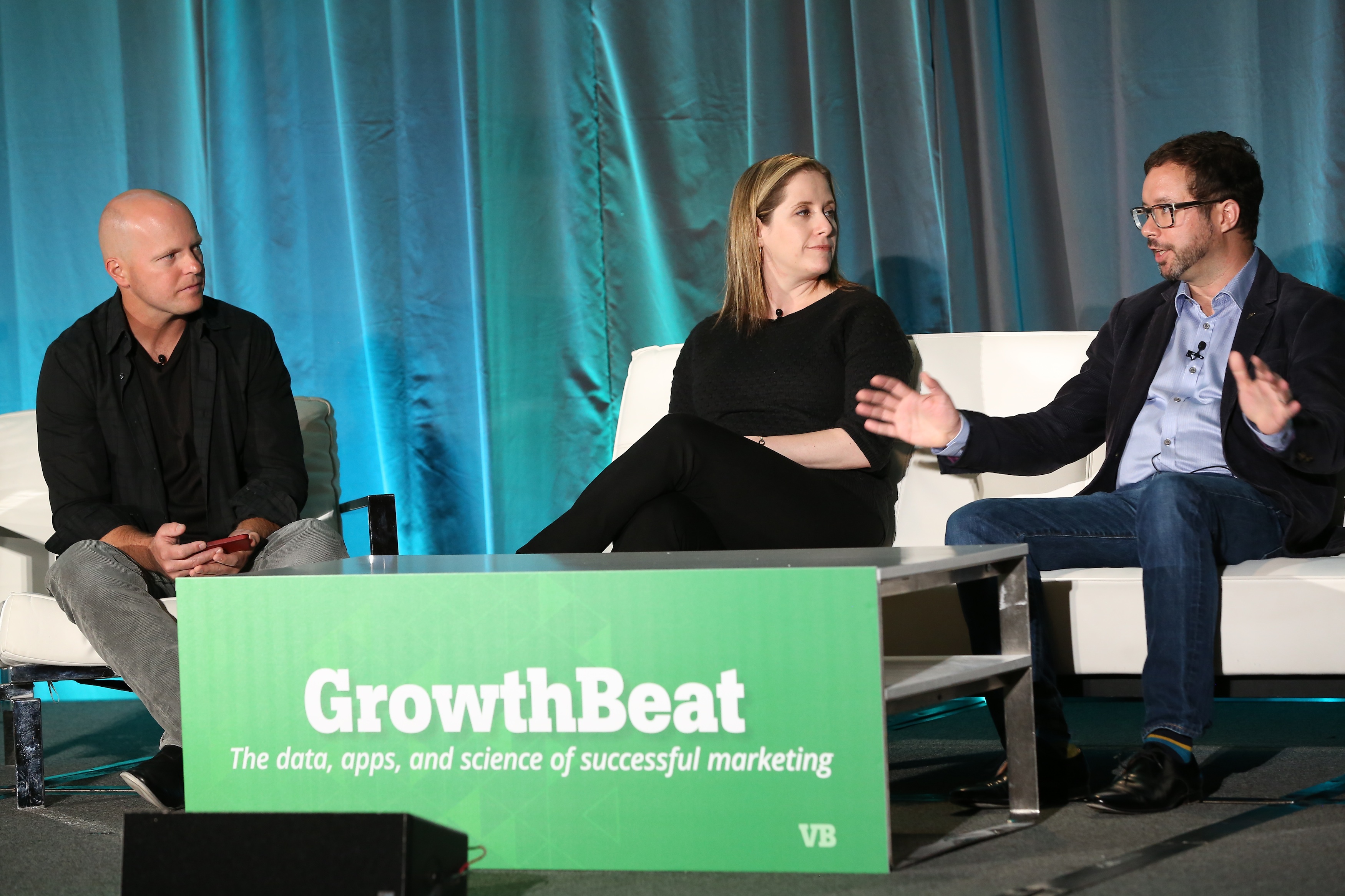 At GrowthBeat 2014: VentureBeat's John Koetsier, TripIt's Elisa Haidt, Salesforce's Gordon Evans