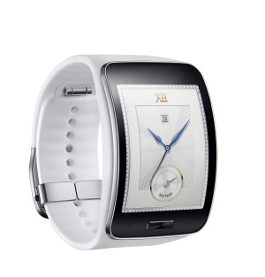 The Gear S will also come in white (above). 