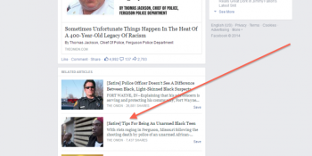 Apparently, Facebook is experimenting with a 'satire' tag for fake news