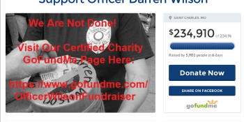 Conservative power: crowdfunding for police officer who shot Brown surpasses funds for victim's family