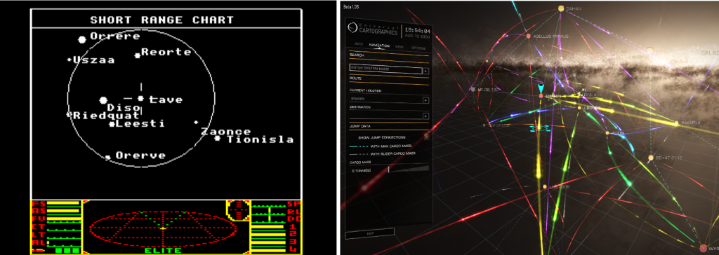 Elite: Short range star chart