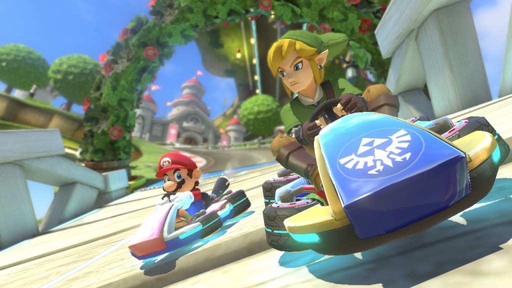 Finally, Mario and Link can determine who is the better racer.