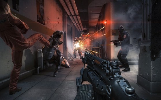 Wolfenstein: The New Order is hard because so many types of enemies attack in a firefight.