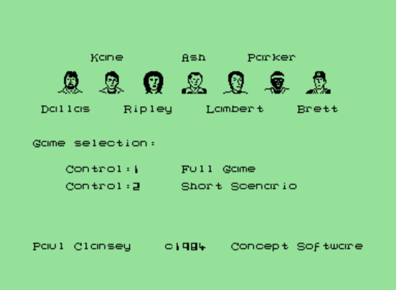 Alien Commodore 64 crew