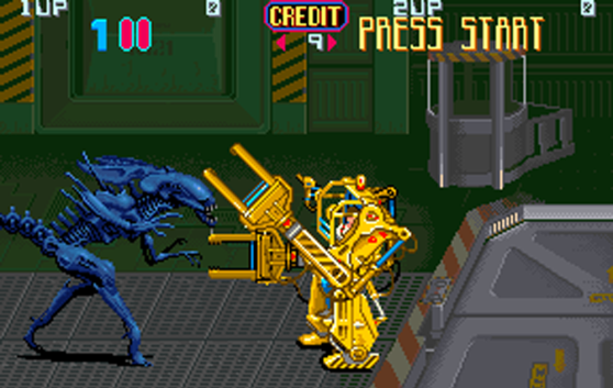 Aliens Arcade Konami loader vs. queen