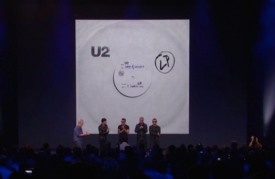 Apple event with U2