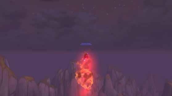 World of Warcraft falling flame