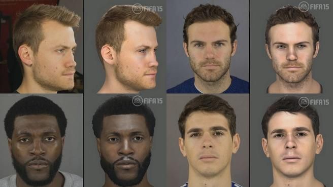 EA Sports scanned many players from the Premier League for FIFA 15.