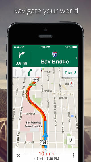 Google Maps on iOS 8