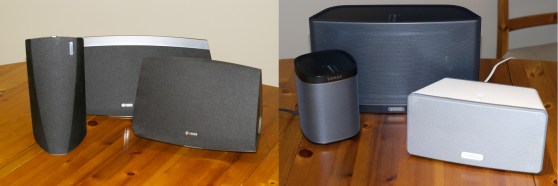 Which looks better (HEOS on the left Vs. Sonos on the right) will come down to taste.