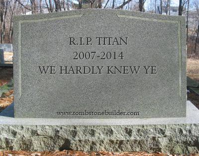 Titan tombstone