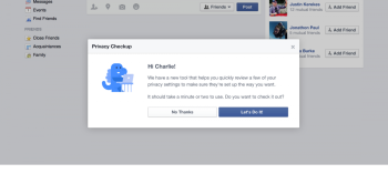 Facebook to users: Let’s walk through your privacy settings, just in case…