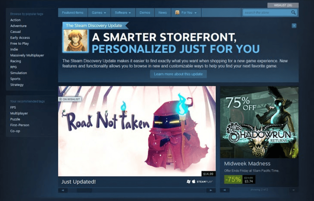 Valve's Steam wants to make buying games less risky.