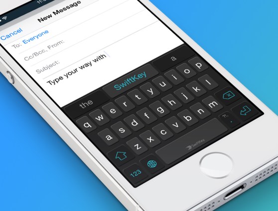SwiftKey iOS 8 screenshot