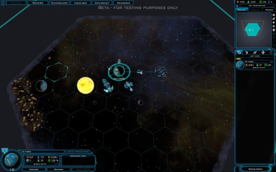 Galactic Civilizations III grid
