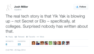 Josh Miller Yik Yak 