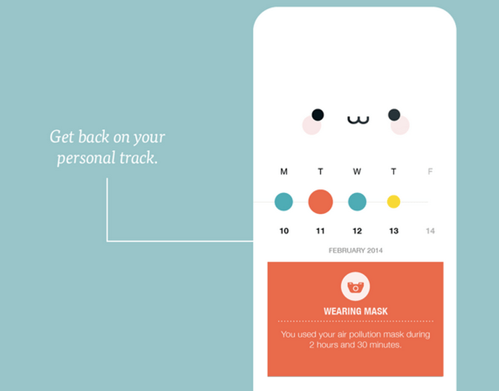 AIr pollution app concept