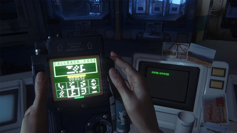 The hacking mini-game takes two forms -- this, where you need to match up symbols, and one where you need to push a button right at a highlighted sweet spot as an arrow moves side to side on a number of bars. These were fun distractions and, as Ripley upgrades her decoder, can be tempting to go back and try accessing locked terminals you couldn't get to before.