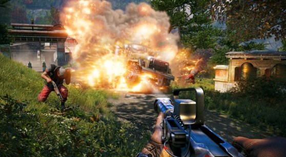 Explosion in Far Cry 4