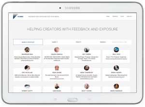 A group of influencers you can hire to provide feedback on your work.