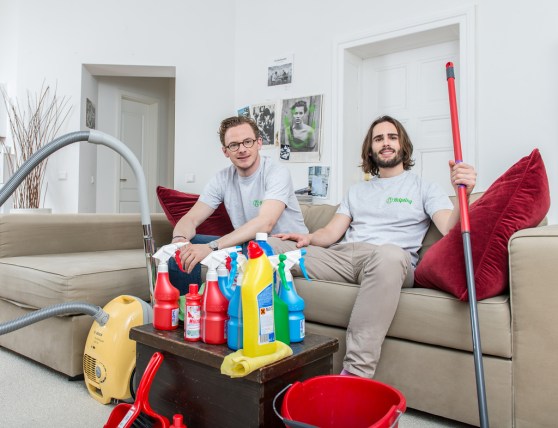 Helpling co-founders Benedikt Franke (left) and  Philip Huffmann.