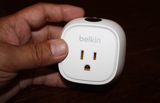 A smart wall plug from Belkin